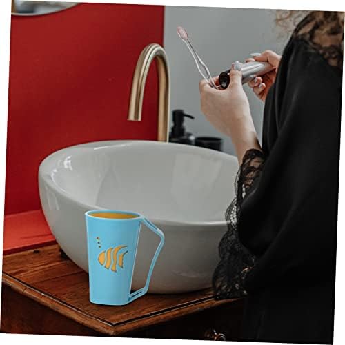Hemoton Tooth Brushing Cups Set 2 Pack Reusable