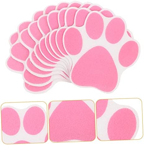 Garneck 10pcs Non-Slip Bathtub Stickers with Paw Design