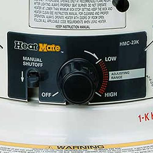 HeatMate HMC-23K 23500 BTU Kerosene Heater Cordless White