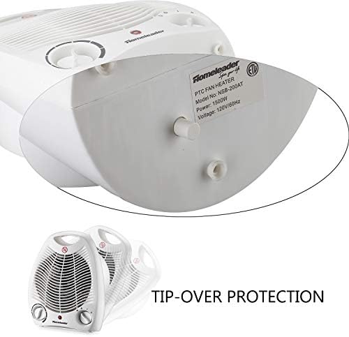 Homeleader 2-Speed Ceramic Heater with Thermostat