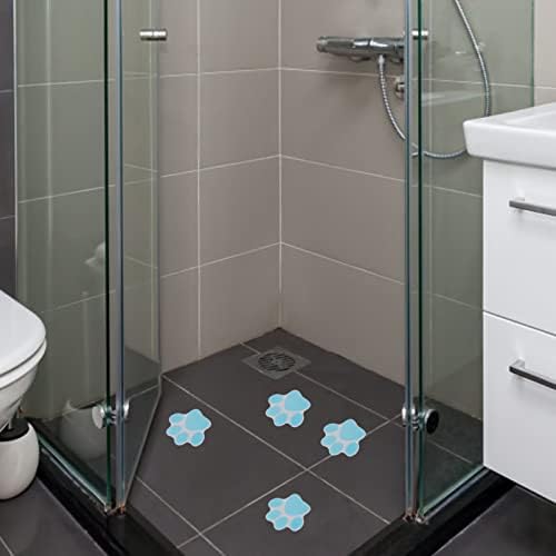 Hemoton Paw Bath Sticker 10pcs Non-Slip Decals