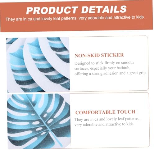 1Set Non-Slip Bathtub Stickers Leaf Design