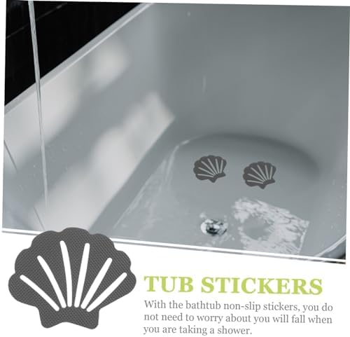 Zerodeko 30Pcs Non-Slip Shell Stickers for Bath Towels and Stairs