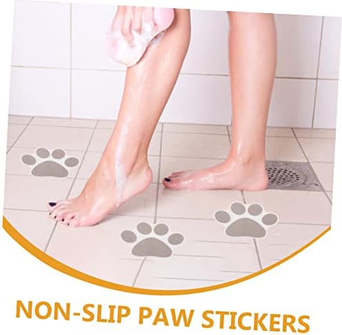 Garneck Non-Slip Bathtub Stickers 10pcs Grey Set