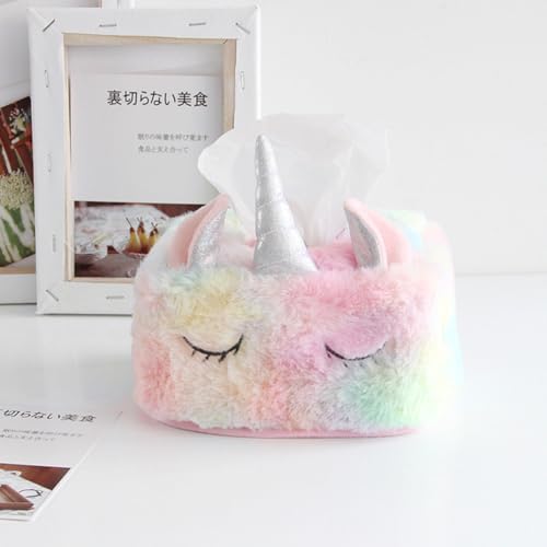 Zerodeko Unicorn Plush Tissue Box Holder