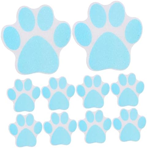 TINEASUR Anti-Fall Stickers 10pcs Non-Slip Paw Print Decals