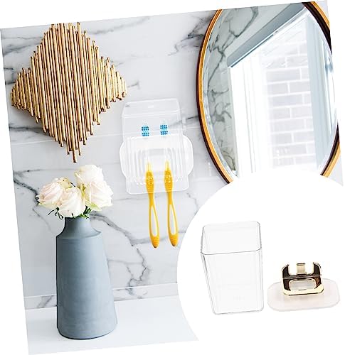 Hoement Wall Mounted Toothbrush Holder Organizer