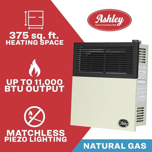 Ashley Hearth Products DVAG11N Natural Gas Heater Cream
