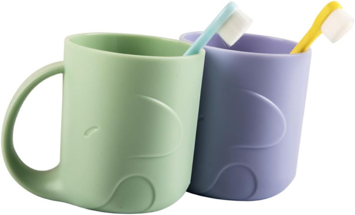 IWOWHERO Cartoon Tooth Mug Handle Safe for Kids