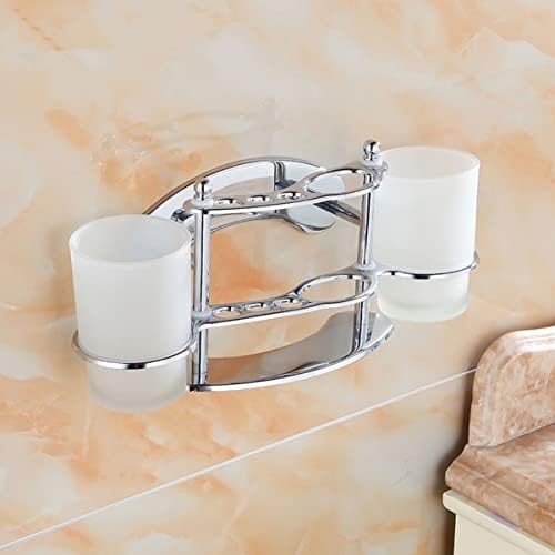 HOOTNEE Wall-Mounted Toothbrush Holder with Gargle Cup 1
