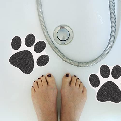 Healeved Paw Print Bathtub Grips 10pcs Non-Slip Stickers 1