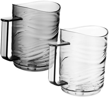 NOLITOY Ergonomic Toothbrush Cup Set Reusable Travel Tumbler
