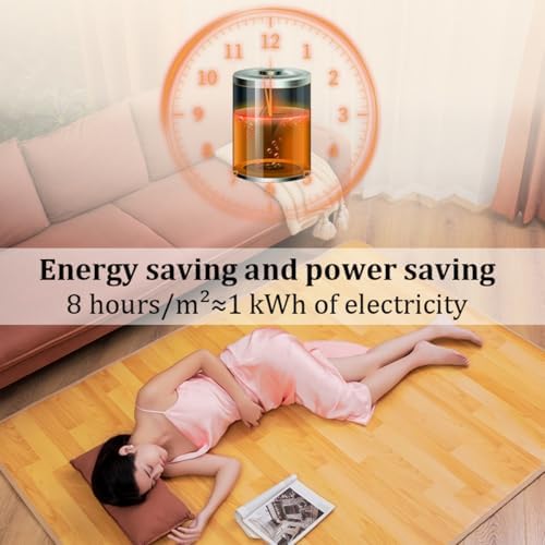 Dalumian Graphene Heated Rug with Timer and Temperature Control