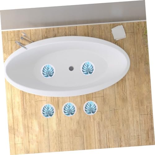 HEALLILY Anti-Slip Bathtub Decals with Leaf Design