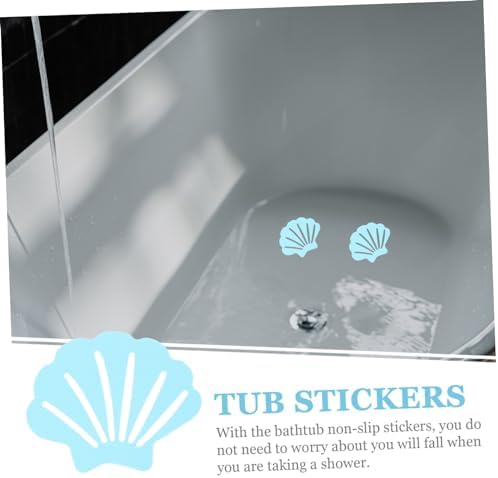30Pcs Shell Shape Non Slip Bathtub Stickers