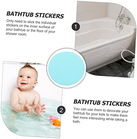 TINEASUR 40pcs Bathtub Stickers Non-Slip Waterproof Decals