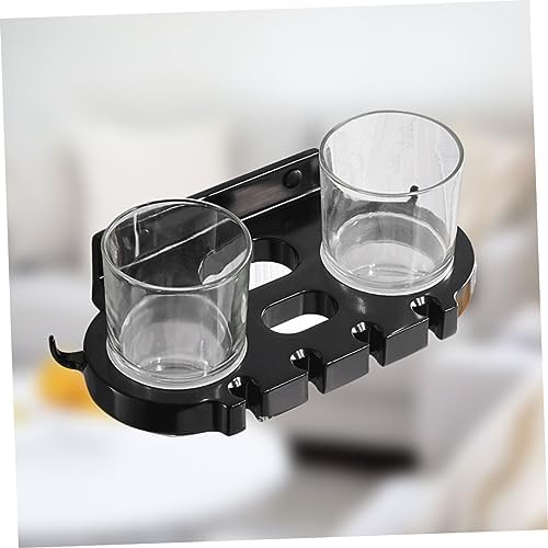 BRIGHTFUFU Toothbrush Holder with Cups and Hooks 1