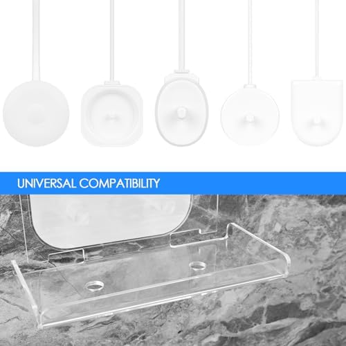 Electric Toothbrush Holder Wall Mounted with 2 Chargers and Cable Organizer