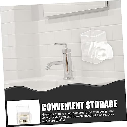 Beatifufu Wall Mount Toothbrush Holder