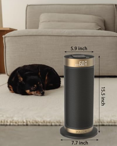 YOLOZAI 1500W PTC Space Heater with Remote and Oscillation