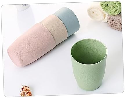 BRIGHTFUFU Wheat Stem Bathroom Tumbler for Adults