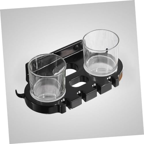 ABOOFAN Punch Toothbrush Holder Black Aluminum