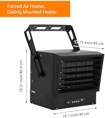 GarveeTech 10000 Watt Garage Heater with Remote Control and 12-Hour Timer