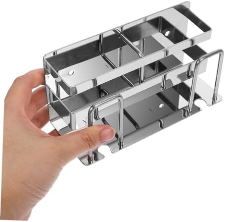 KONTONTY Stainless Steel Toothbrush Holder for Boys Girls Wall Mount Stand