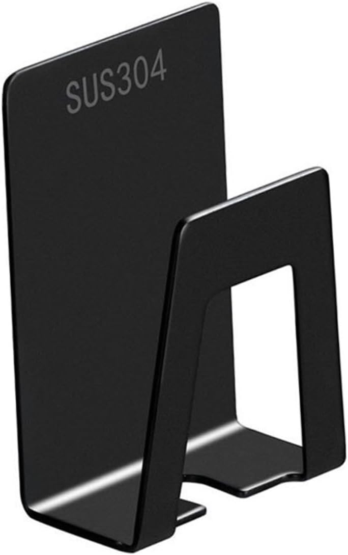 IMIKEYA Wall-Mounted Toothbrush Holder Black