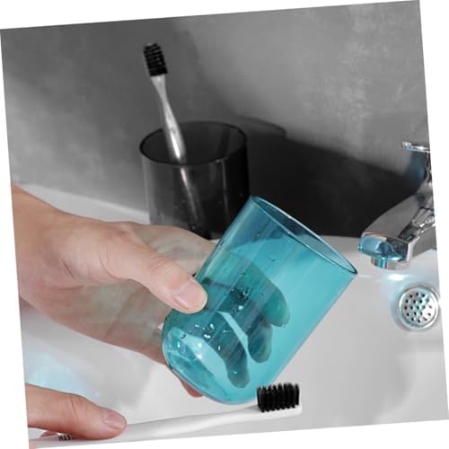 ABOOFAN 2pcs Transparent Toothbrush Cups Sturdy Bathroom Holder