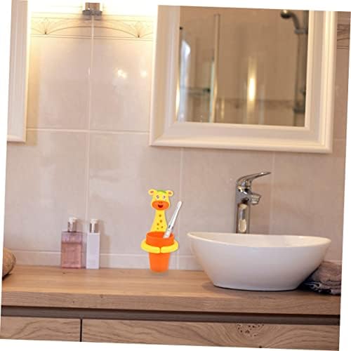 Alipis Wall Mounted Toothbrush Holder Set with Adhesive Hanger and Cup Rack
