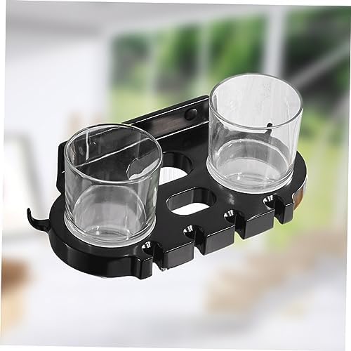 CAXUSD Punch Toothbrush Holder with Hooks and Cups