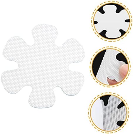 VOSAREA 12Pcs Flower Design Non-Slip Stickers for Bathrooms and Kitchens