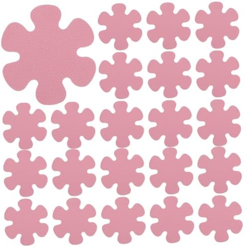 OUNONA Flower Shower Stickers Non-Slip Bathtub Decals 20pcs Peva Tape