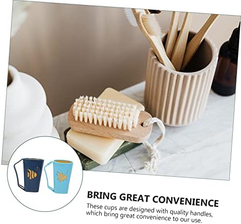 Cabilock 2 Pcs Brush and Wash Cup for Bathroom and Kitchen