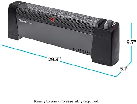 Comfort Zone 1500W Electric Baseboard Heater