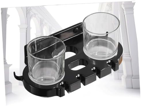 BUGUUYO Punch Toothbrush Holder with Hooks and Cups 1