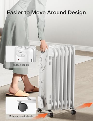 PELONIS Oil Filled Radiator 1500W Portable Full Room Heater