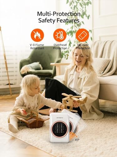 Kimviento Mini Space Heater 350W Portable Tent Heater