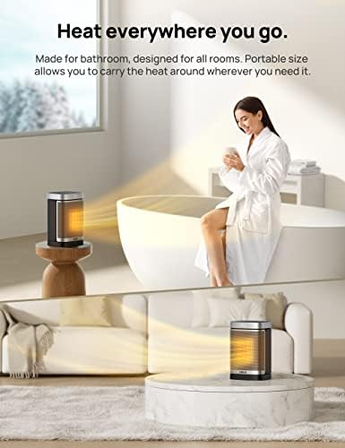 Dreo Portable Electric Heater with ALCI Safety and 5 Modes