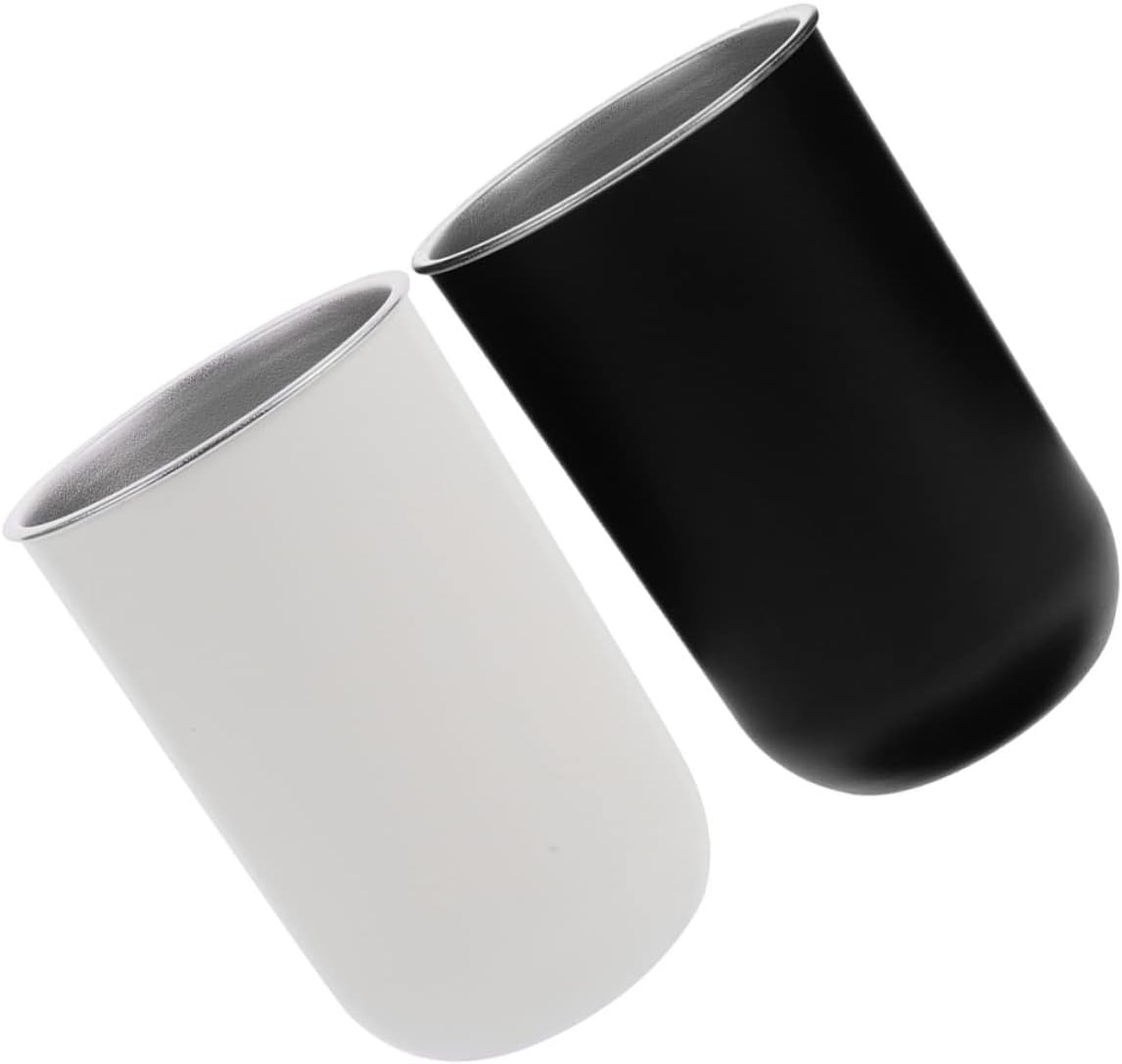 Hemoton 2 Pack Toothbrush Cup Holder Set