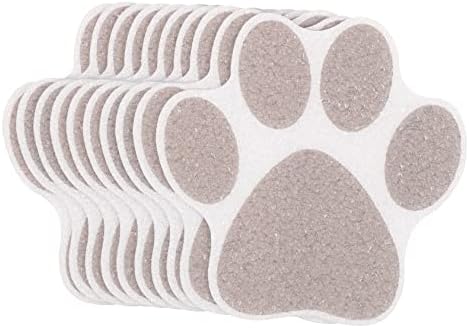 FONDOTIN Non-Slip Shower Floor Stickers 10pcs Paw Decals 1