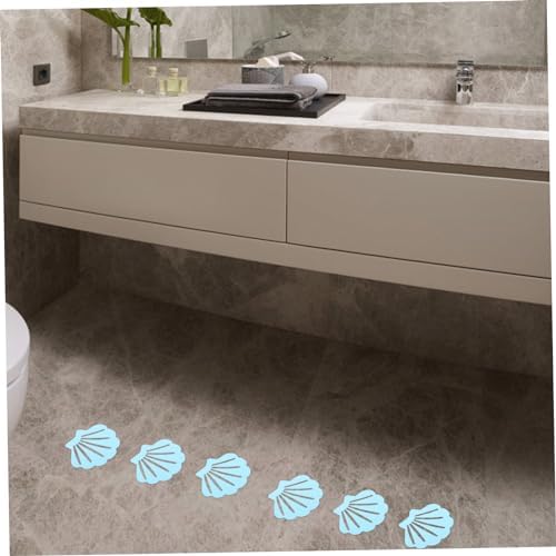 GLEAVI Non-Slip Shower Stickers 12pcs Shell Design Bath Decals
