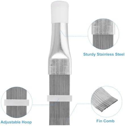 PATIKIL AC Fin Comb 4 Pack Stainless Steel