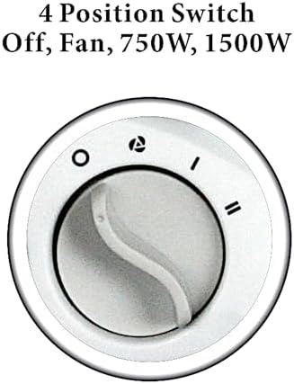 Optimus H-1322 2-Speed Fan Heater with Thermostat