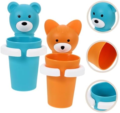 Alipis 2Sets Wall Mounted Toothbrush Holder