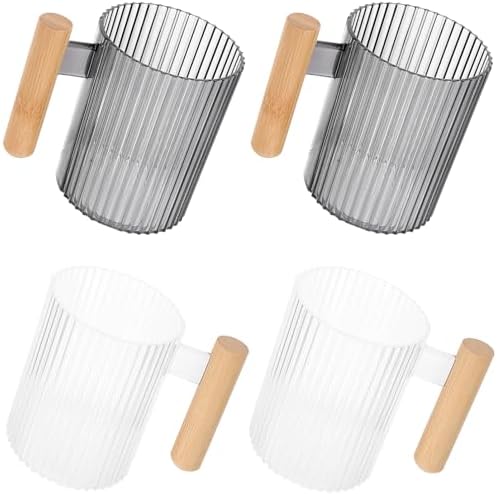 ABOOFAN 4-Piece Toothbrush Storage Cup Set