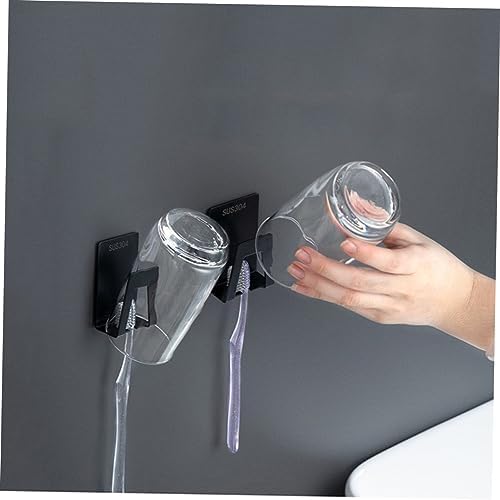 Wall Mounted Toothbrush Cup Holder with Suction Cup 1