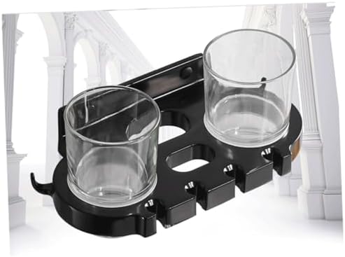 Stylish Aluminum Toothbrush Holder with Cups