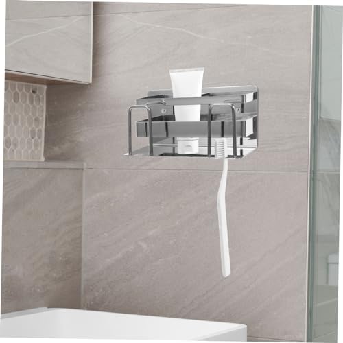 KONTONTY Stainless Steel Toothbrush Holder for Boys Girls Wall Mount Stand
